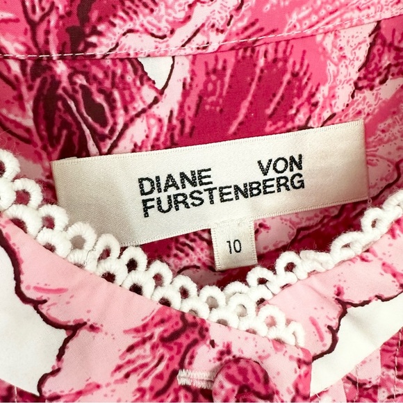 DVF Sandrah ruffled floral-print cotton-poplin mini dress - Picture 7 of 14